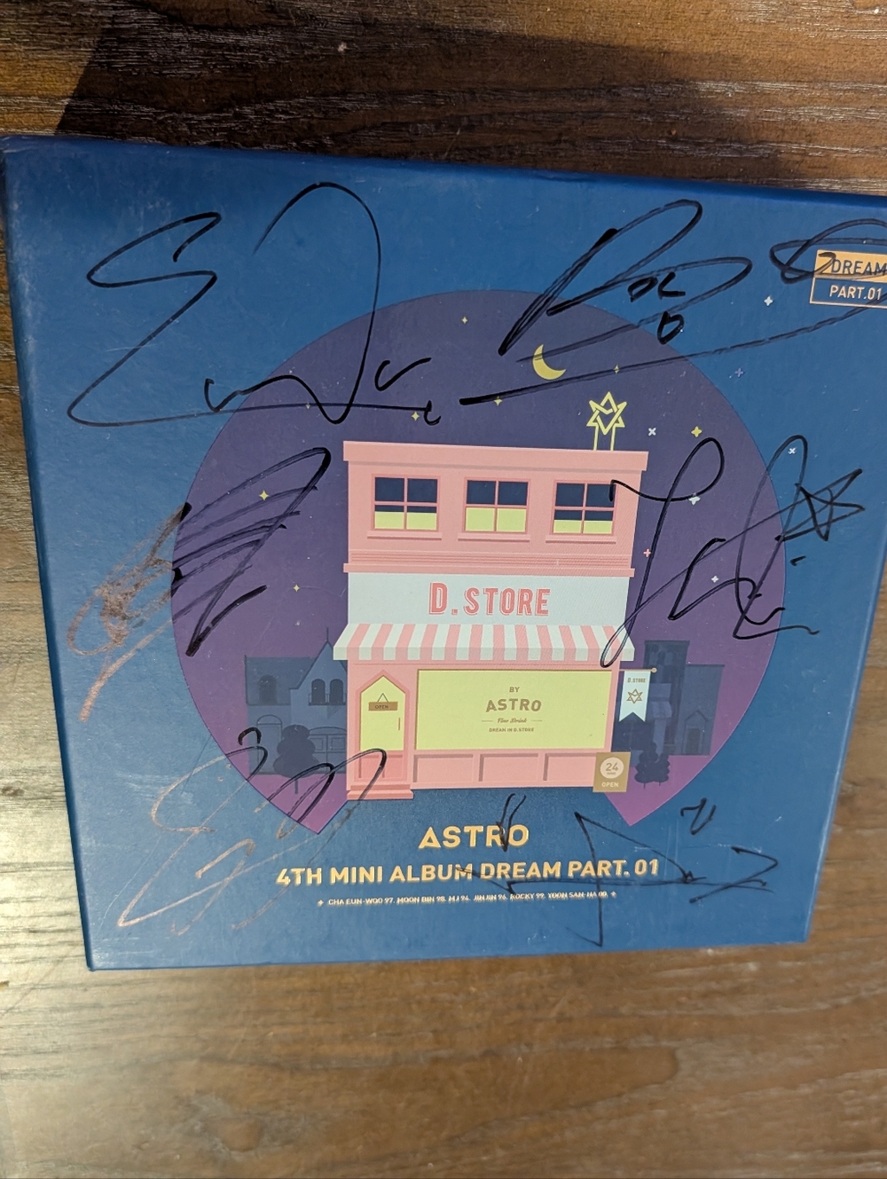 ASTRO All Member Signed  4th Mini Album Dream Part.01 - Night version